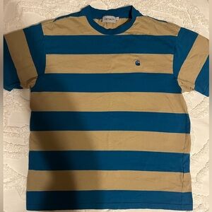 Carhartt WIP men’s Blue and Tan Striped Shirt